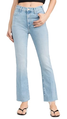 Mother Women's The Hustler Ankle Fray Jeans, Lost Art, Blue, 31 at